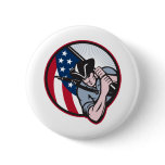 American Patriot Minuteman With Flag Pin