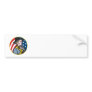 American Patriot Minuteman With Flag Retro Bumper Sticker