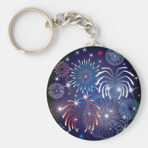 American Patriotic July 4th Key Chains