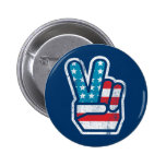 American Peace Button