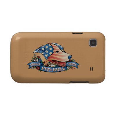 American Pit Bull Terrier Samsung Galaxy Covers by HardtGraphicArdts