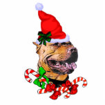 American Pit Bull Terrier Chritsmas Ornament Acrylic Cut Outs