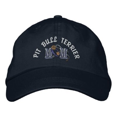 American Pit Bull Terrier Dog Mum Baseball Cap by DogsByDezign