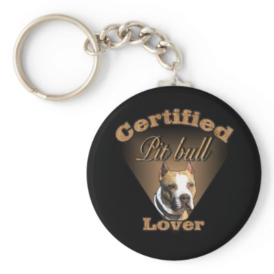 American Pit Bull Terrier Gifts Keychains by DogsByDezign