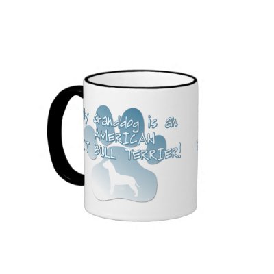 American Pit Bull Terrier Granddog Mug by MenagerieMayhem