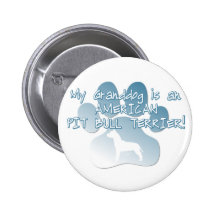 American Pit Bull Terrier Granddog Pins