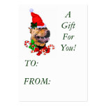 American Pit Bull Terrier Pitbull Christmas Gif... business cards