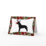 American Pit Bull Terrier Reindeer Christmas Card