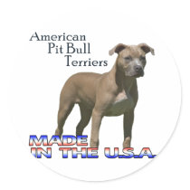 American Pit Bull Terriers : Small Stickers