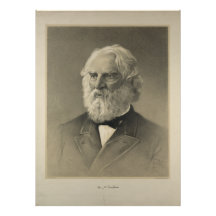 American Poet Henry Wadsworth Longfellow Portrait Photographic Print