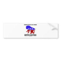 American Politics Is Like A Baboon Saying Bumper Sticker