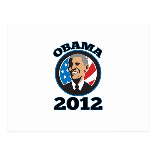 American President Barack Obama 2012 Postcard