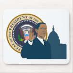 American President Barack Obama Inauguration Seal Mouse Pad