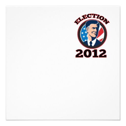 American Presidential Candidate Mitt Romney retro Invitations