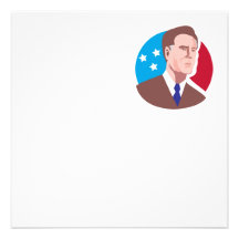 American Presidential Candidate Mitt Romney retro Invitations