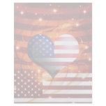 american pride heart design light flyers