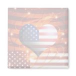 american pride heart design light magnets
