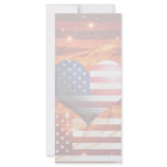 american pride heart design light custom rack cards