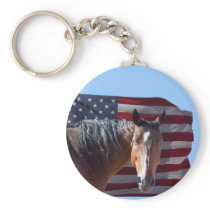 American Quarter Horse and Flag - Love of Country