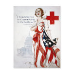 American Red Cross Vintage World War I Poster Postcard