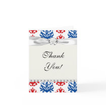 american red white and blue damask cards