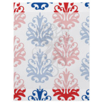 american red white and blue damask full colour flyer