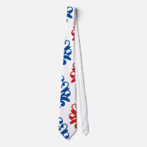 american red white and blue damask ties