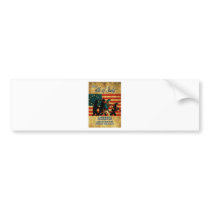 American revolution soldier marching flag bumper sticker