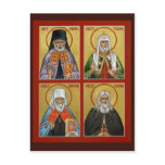 American Saints Prayer Card Post Cards