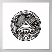 American Samoa Coat of Arms Poster