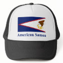 American Samoa Flag with Name hats