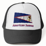 American Samoa Waving Flag with Name Hats