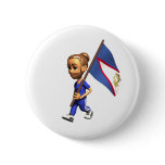 American Samoan Girl buttons