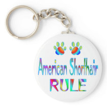 American Shorthair Rule Key Chains