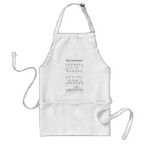American Sign Language Alphabet and Numbers Apron