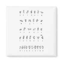 American Sign Language (ASL) Fridge Magnets