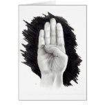 AMERICAN SIGN LANGUAGE LETTER "B" cards