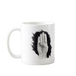 AMERICAN SIGN LANGUAGE LETTER "B" mugs