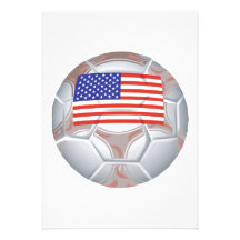 American Soccer Ball Personalized Announcements