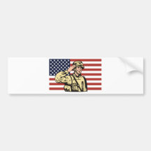 american soldier military serviceman bumper stickers