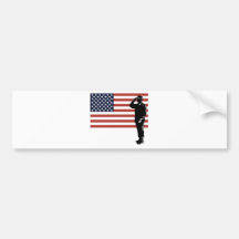 american soldier military serviceman bumper sticker