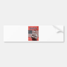 American soldier military serviceman hero flag bumper sticker