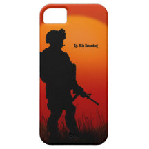 American Soldier on Patrol Military Personalised