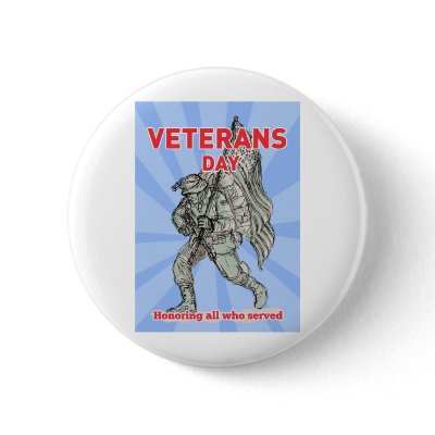 American soldier serviceman carrying flag buttons by vintageposters101
