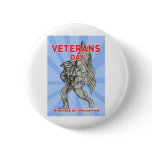 American soldier serviceman carrying flag buttons