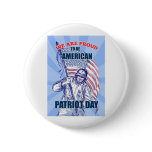 American soldier serviceman carrying flag pin