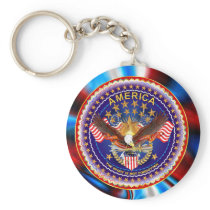 American Spirit Is Not Forgotten Key Chain Round