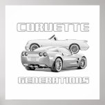 American Sports Car Icon Posters