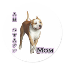 American Staffordshire Mum 4 - Sticker