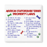AMERICAN STAFFORDSHIRE Property Laws 2 magnets